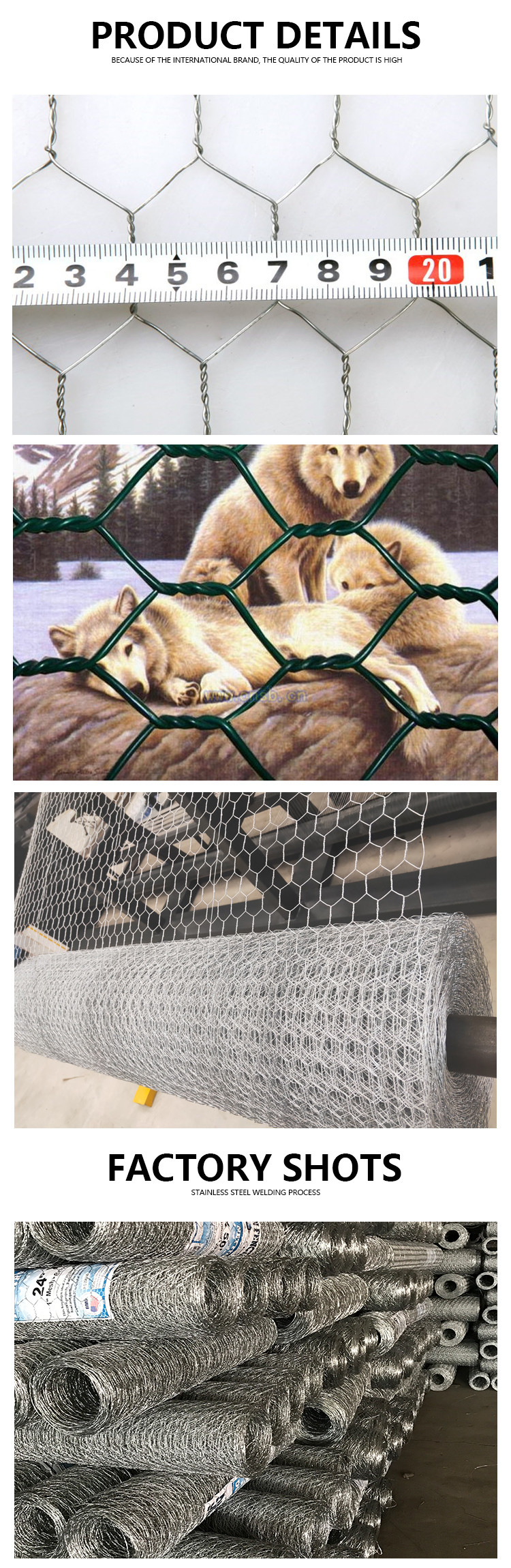 Hexagonal Zinc Coated Wire Mesh Straight Twist Weave For Various Applications Free Sample Offered