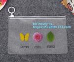 Transparent Stationery Packaging Bags with Slider, PVC Plastic Zipper Bags For