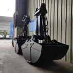 CAT320 Excavator Clamshell Bucket For Digger Boom Arm 1100kg