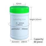 100% Virgin Material HDPE Plastic Wet Wipe Bucket 80 Pieces