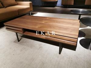 China MDF Modern Style Fancy Stainless Steel Frame Italian Coffee Table wholesale
