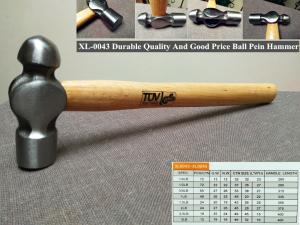 China Carbon Steel Wood Handle Ball Pein hammer in Hand Tools (XL-0043) wholesale
