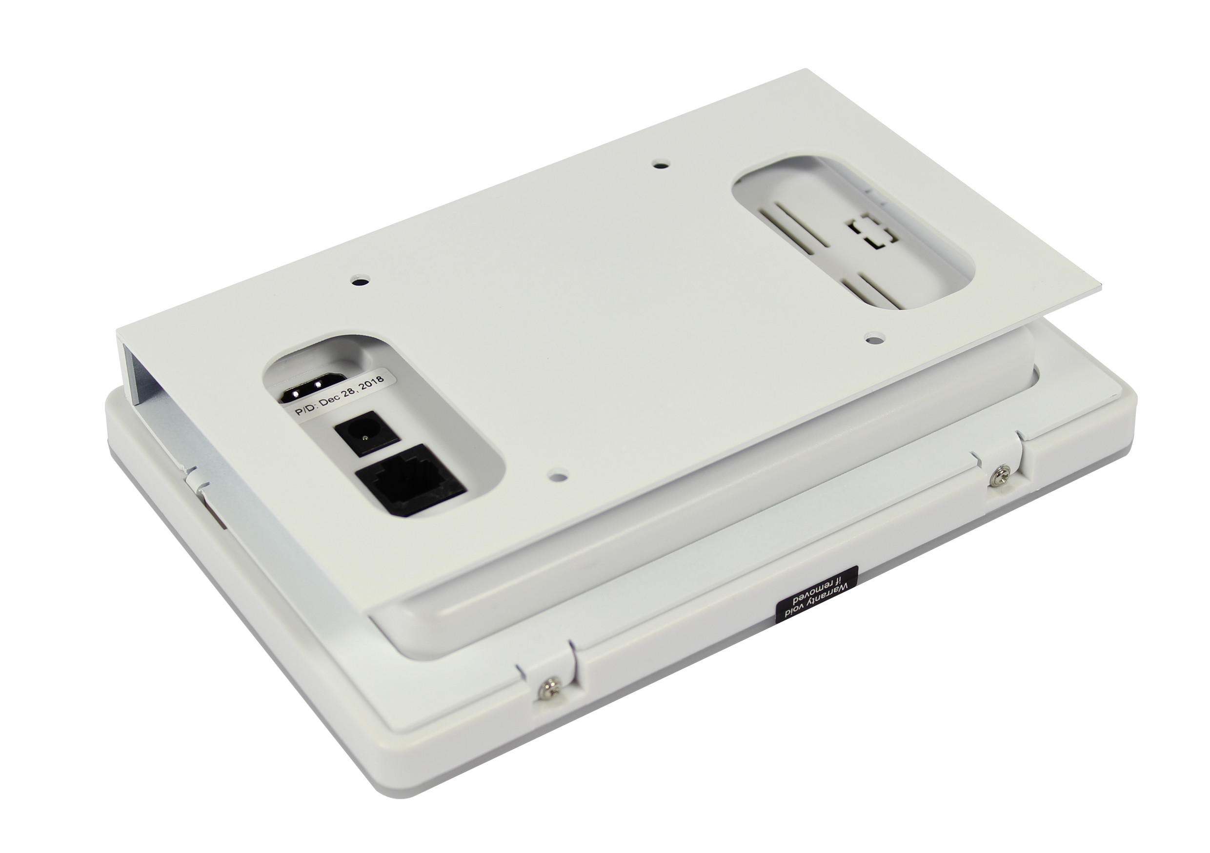 Auto Start Up 7 inch Recessed Wall Mount Android Touch Screen POE Power Tablet With RS232 Communication