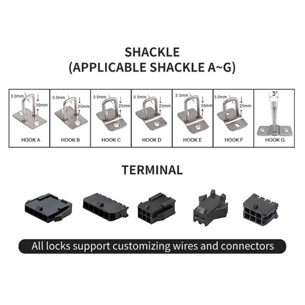 DC12V Omron Switch Solenoid Cabinet Lock With SUS430 Body