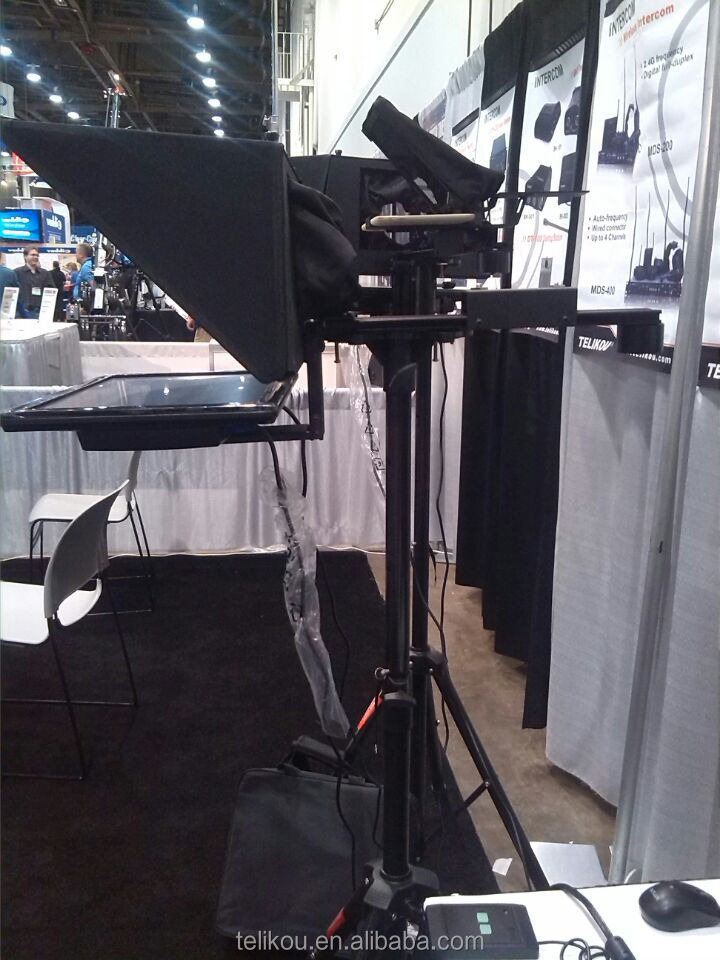 TELIKOU 17 INCH  TELEPROMPTER WITH 17 INCH MONITOR FOR LOCATION AND STUDIO