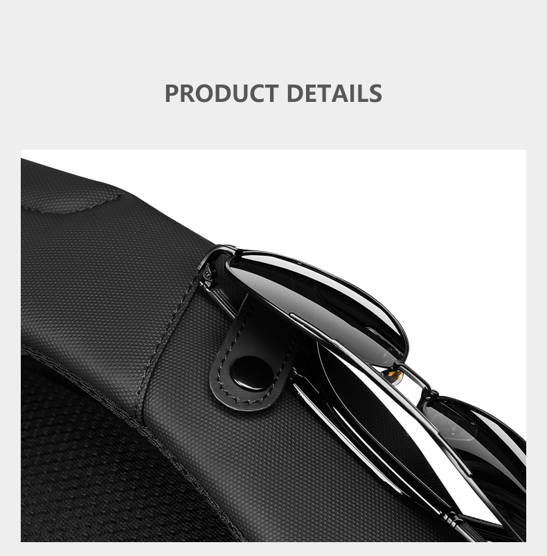 Male Polyester Waterproof Business Backpack Anti Theft Fashionable