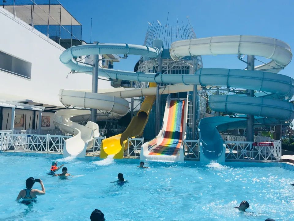 Adults Outdoor Multi Fiberglass Slide Set For Water Amusement Park Playground