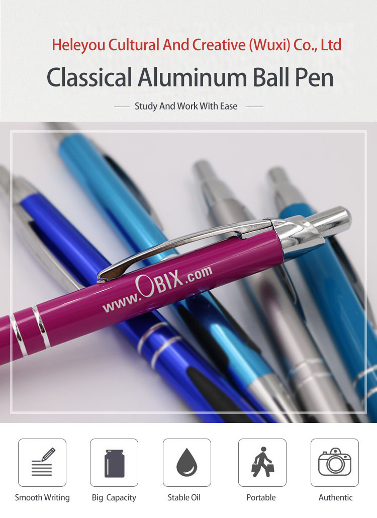 High-End Business Gift Signature Metal Ball Pen 1.0 mm Advertising Ballpoint Pen