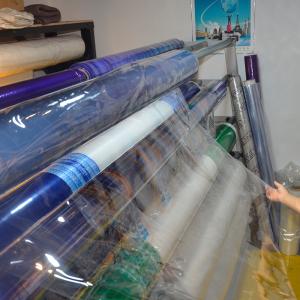 China Bule PVC Printed Film LEPD Transparent PVC Plastic Roll 0.03mm Thickness wholesale