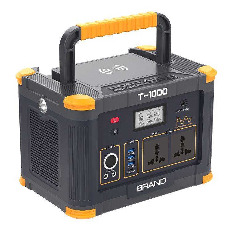 Wireless 1000W Portable Power Station Camping Solar Power Station Quick Charging
