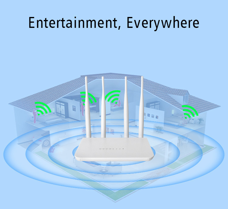 OEM Tuoshi Unlocked 4G LTE Router 100Mbps 4 LAN Port
