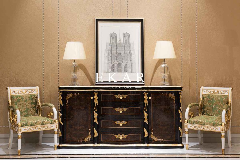 Luxury Vintage Living Room Furniture Wooden Storage Cabinet TF-029