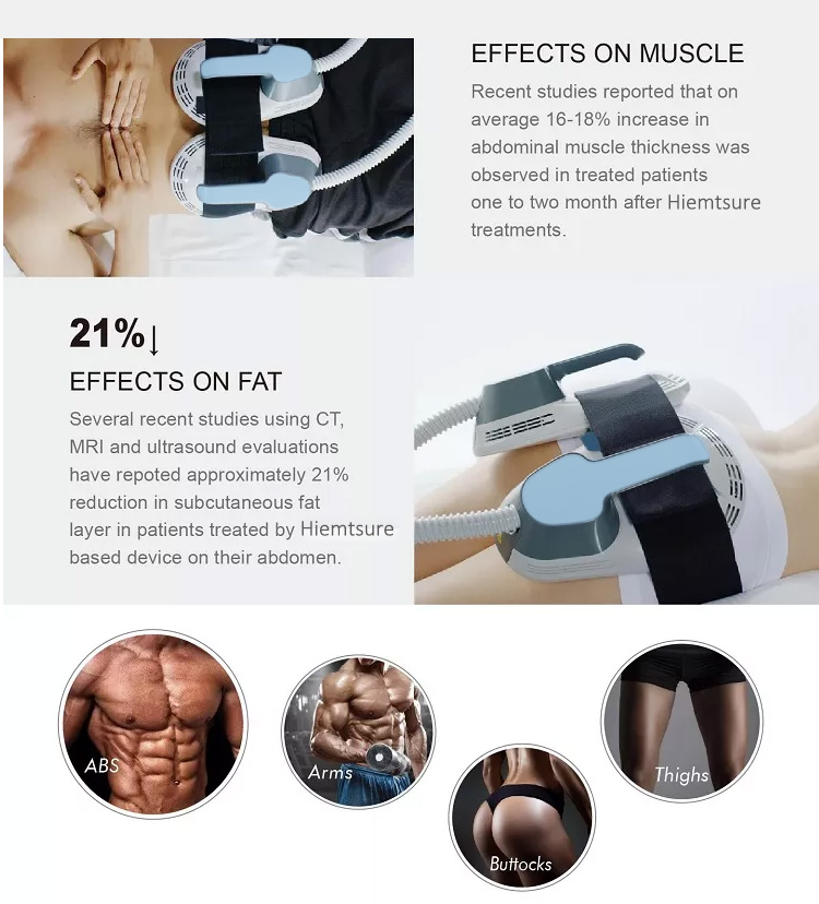 4 Handles Ems Tesla Muscle Stimulator Body Slimming Machine Air Cooling System