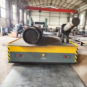 China 20 Tons Battery Transfer Cart , Speed Adjusted Material Transfer Trolley wholesale
