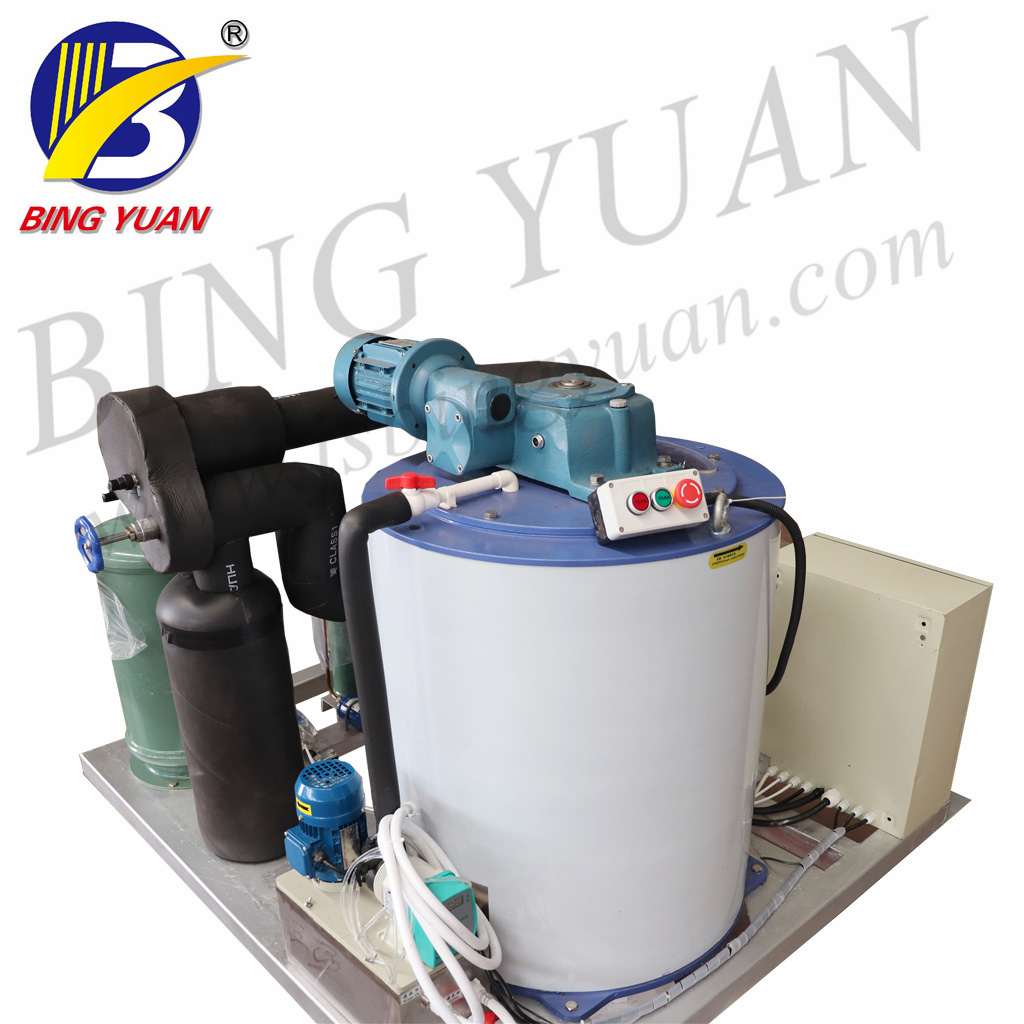 R404A 220V 12T Flake Ice Maker Machine , Commercial Ice Maker Machine