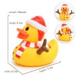 Eco - Friendly Children Toy Collectible Rubber Ducks Christmas Ornament 7cm