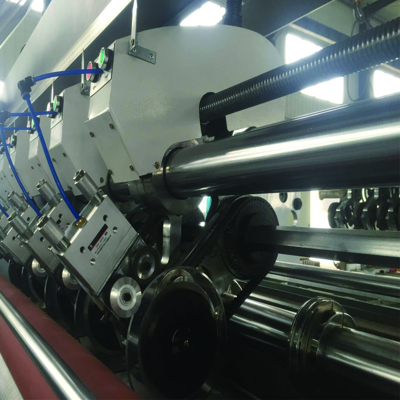 7KW Electric Carton Slitter Scorer Machine 5 Knives 8 Lines
