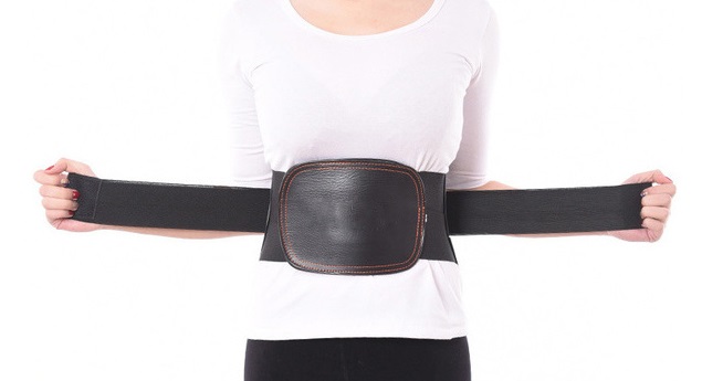 OEM PU Waist Brace Lumbar Support Lower Back Support Belt with Removable lumbar pad