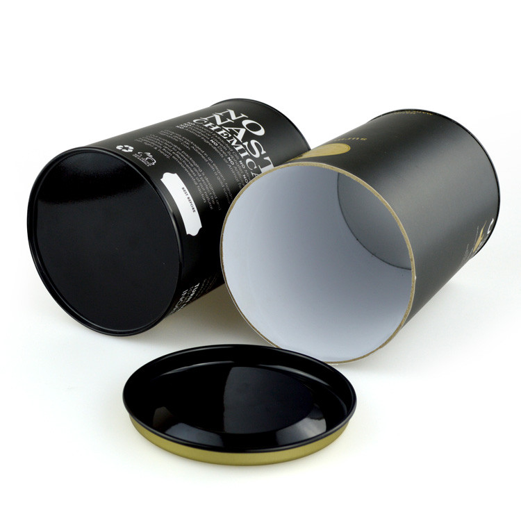 Airtight Tea Packaging Tube Paper Composite Cans Customized Printing