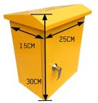 Yellow Steel Electrical Enclosure Outdoor Power Supply Cable Distribution Box