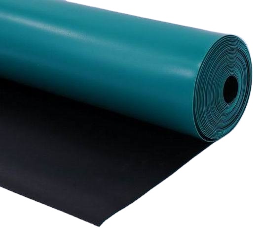 ESD Rubber Mat 1.8mm-3mm Antistatic Table Mat for Laboratories