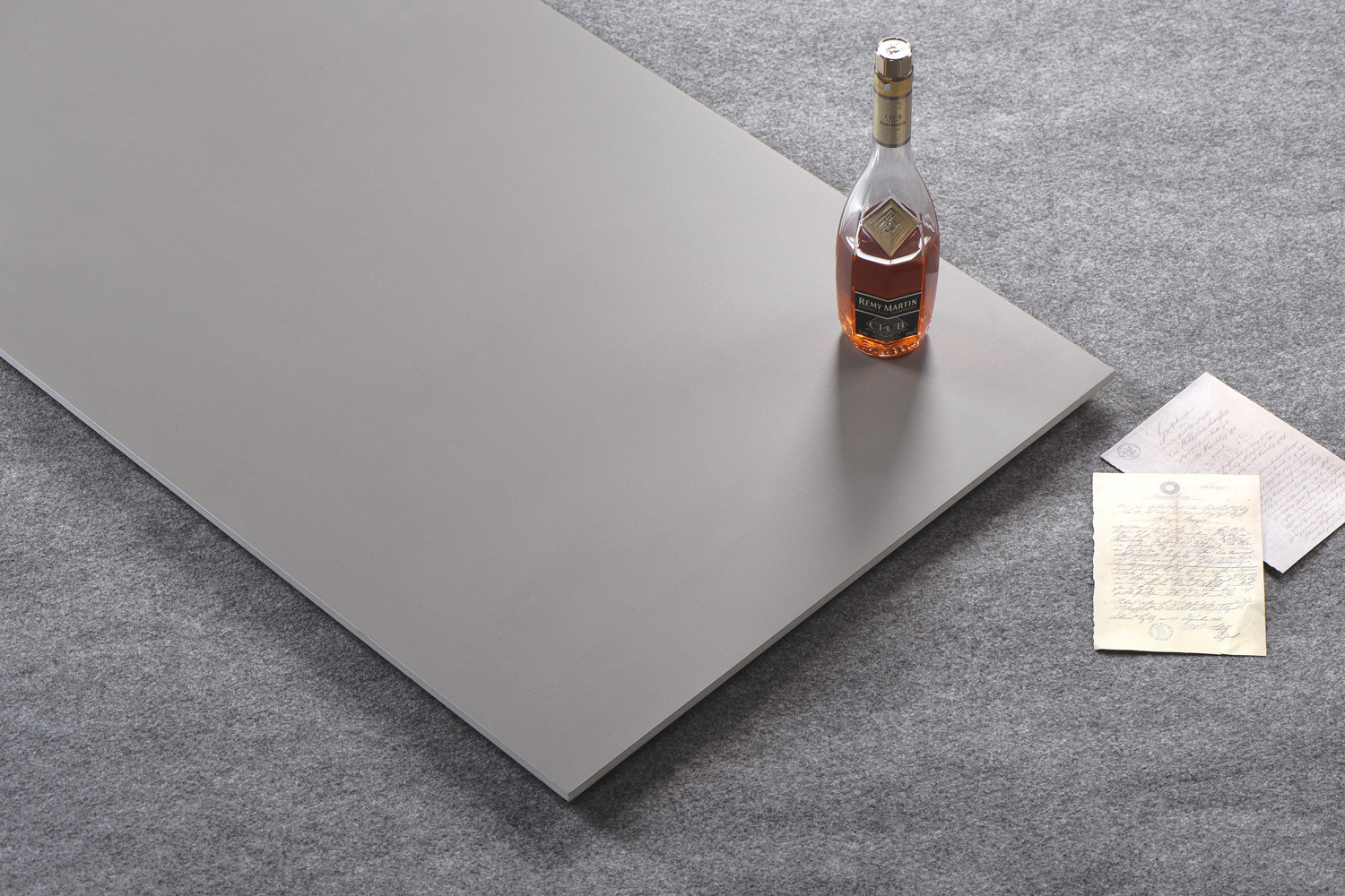 Starry Glaze 600x1200mm Textured Porcelain Floor Tile For Office Grade AAA Gray