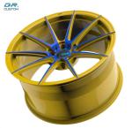 24 Inch Lightweight Forged Alloy Wheels Brushed Gold Super Light Rims
