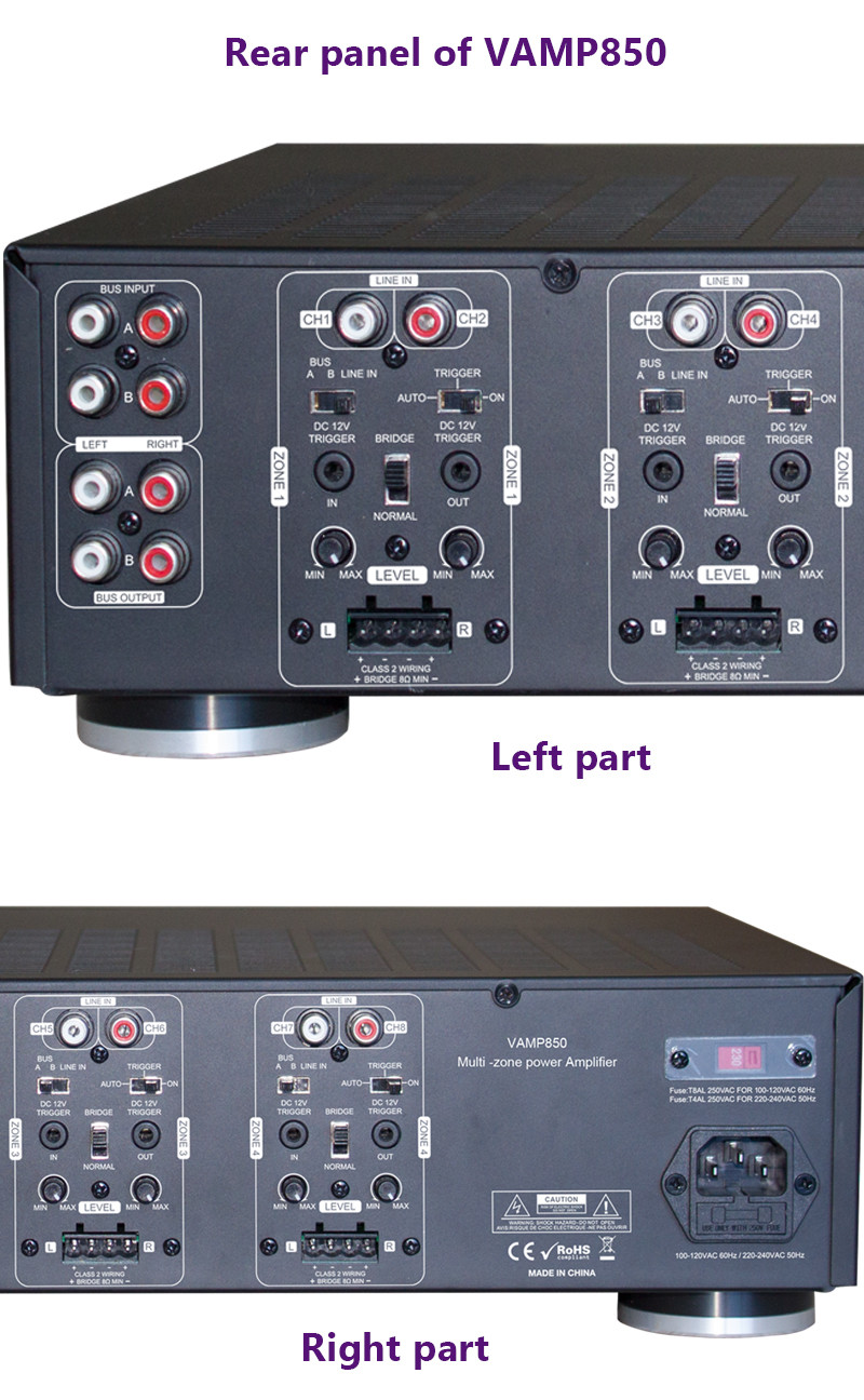 Class D Multi Channel Power Amplifier High Power Receiver Home Theater Audio Amplifier