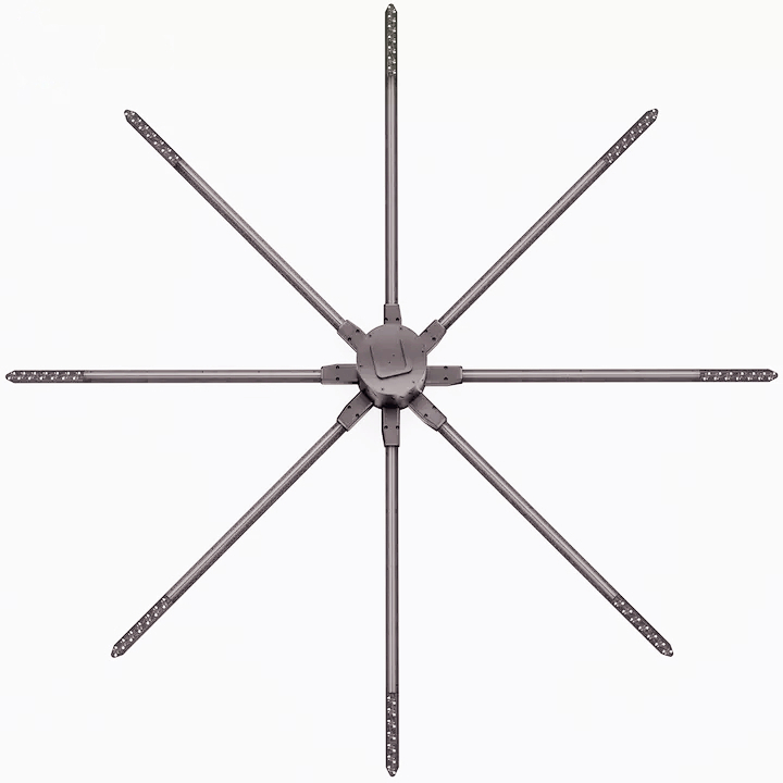 150cm 180cm big size 3D led fan