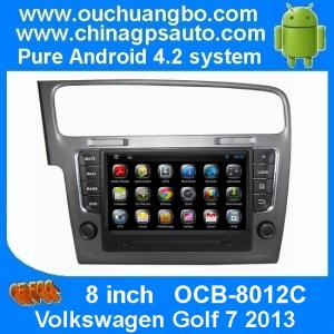 China Ouchuangbo Android 4.2 DVD Radio GPS Navi for Volkswagen Golf 7 2013 3G Wifi Audio SD WIFI wholesale