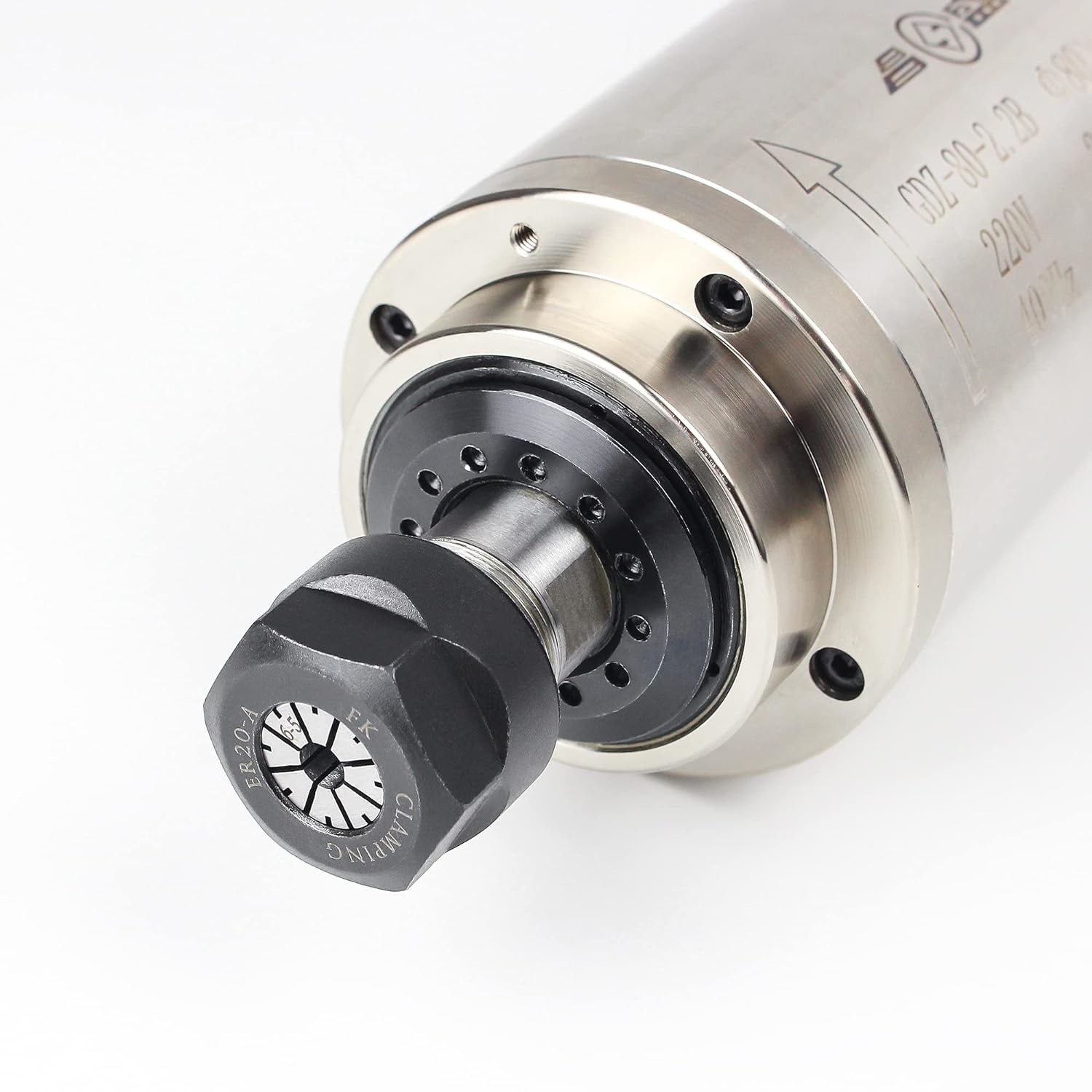 CNC 2.2KW Spindle Motor Water Cooling 220V ER20 Collet For Woodworking Engraving