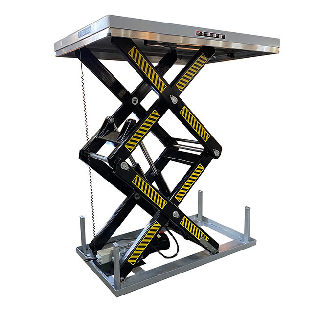 SGS Double Scissors Heavy Duty Scissor Lift Platform 2 Ton Max Height 1780mm