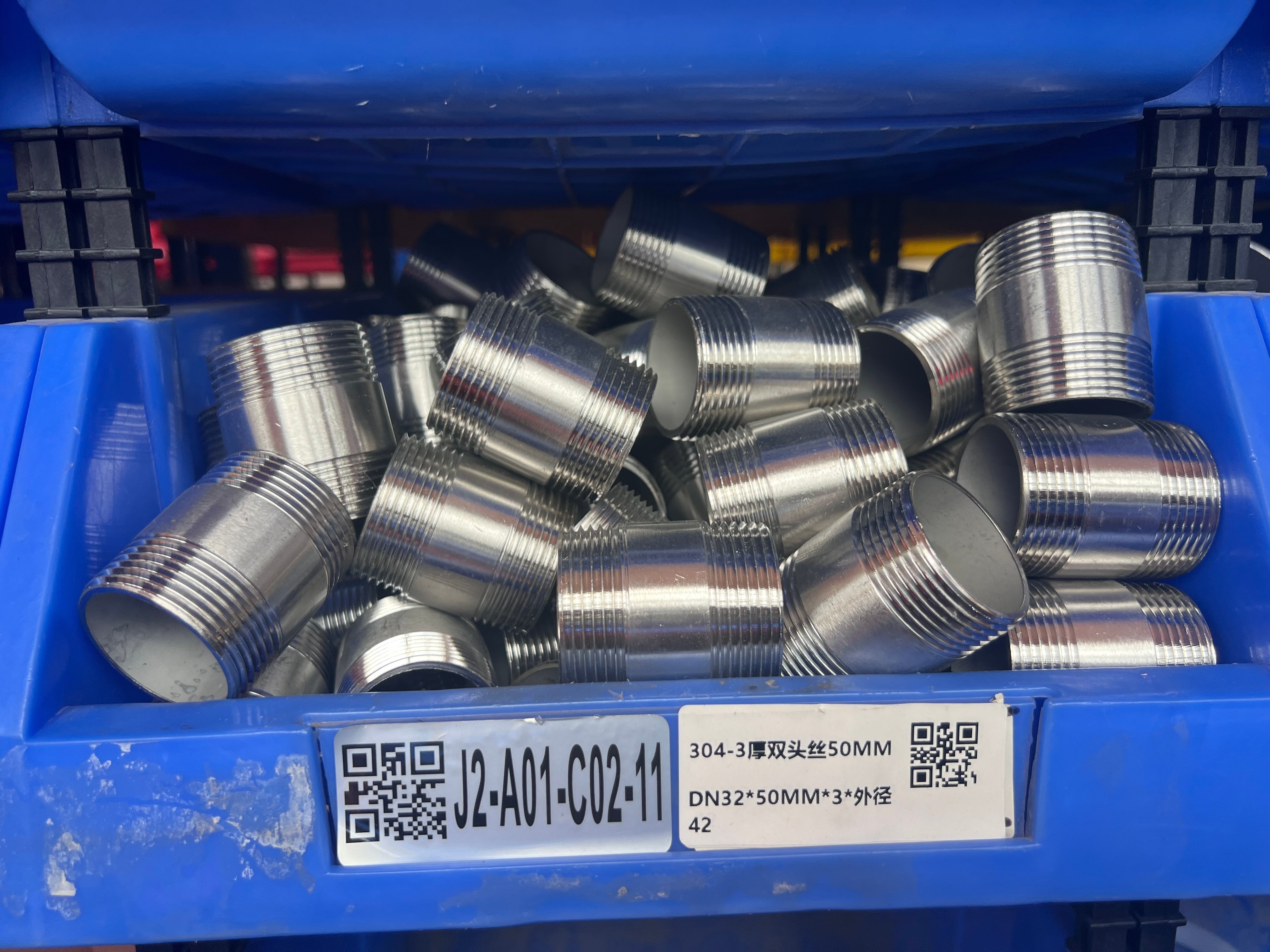 Plumbing Materials Stainless Steel Long Barrel Nipple Union Type Male SS Double Pipe Nipples