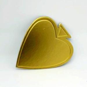 China Sweet heart Golden cake boards with handle wholesale
