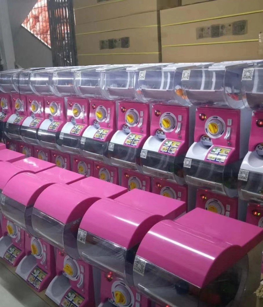 Coin Operated Arcade Claw Machine , Gashapon Dispenser Display Plastic Capsule Toy Vending Machine