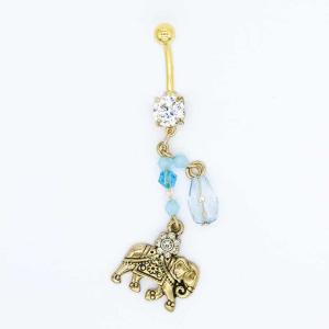 China Elephant Dangle Body Piercings Jewellery 316 Stainless steel OEM ODM wholesale
