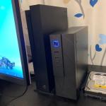 Black Color 0.7mm SPCC 75mm Width Mini PC Cabinet