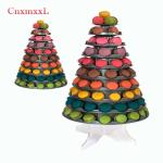 Clear Plastic 10 Tier Macaron Stand 62cm Macaron Wedding Display