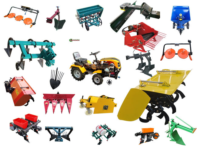 Synchronized 4x4 Lawn Tractor Single Cylinder Mini Farm Tractor