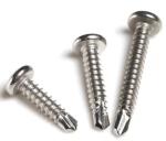 Q195 Pan Head Self Tapping 200mm Coarse Thread Bolt Nickel