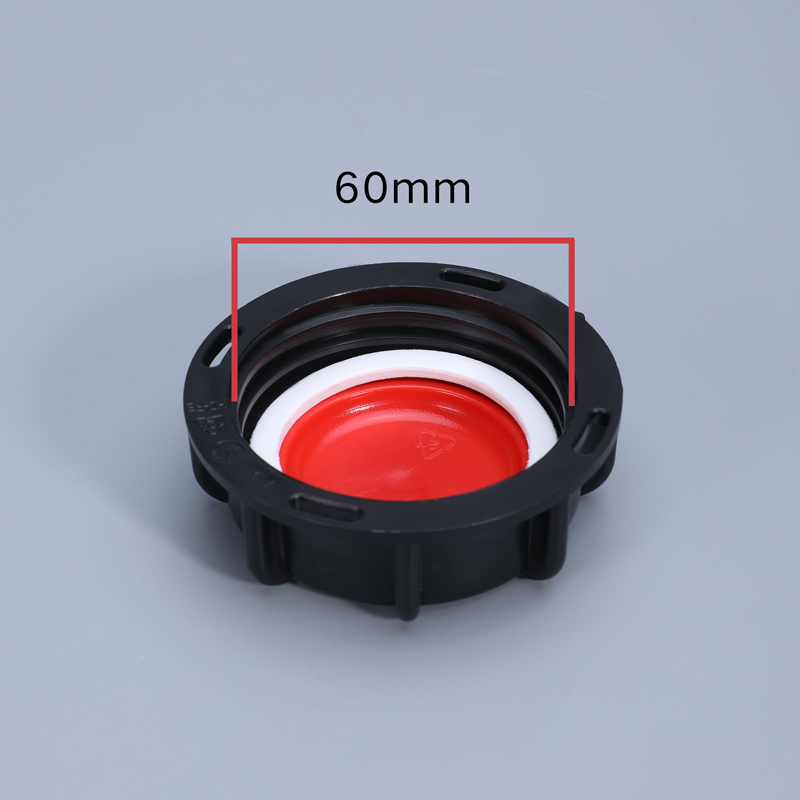 Plastic Fitting S60*6 Seal Lid for IBC Tank Casting Design and Plastic Pipe Connection