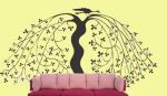 PVC Decoration Big Tree Wall Sticker F144 / Removable Sticker
