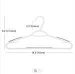 42cm Non Slip Clothes Hangers , Striped Plastic Hotel Hangers