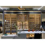 Commercial Cooling Metal Stainless Steel Wine Cabinet Display Racks