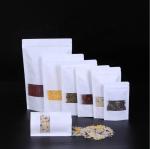Snack plastic packaging bag Factory customized Food grade white brown kraft