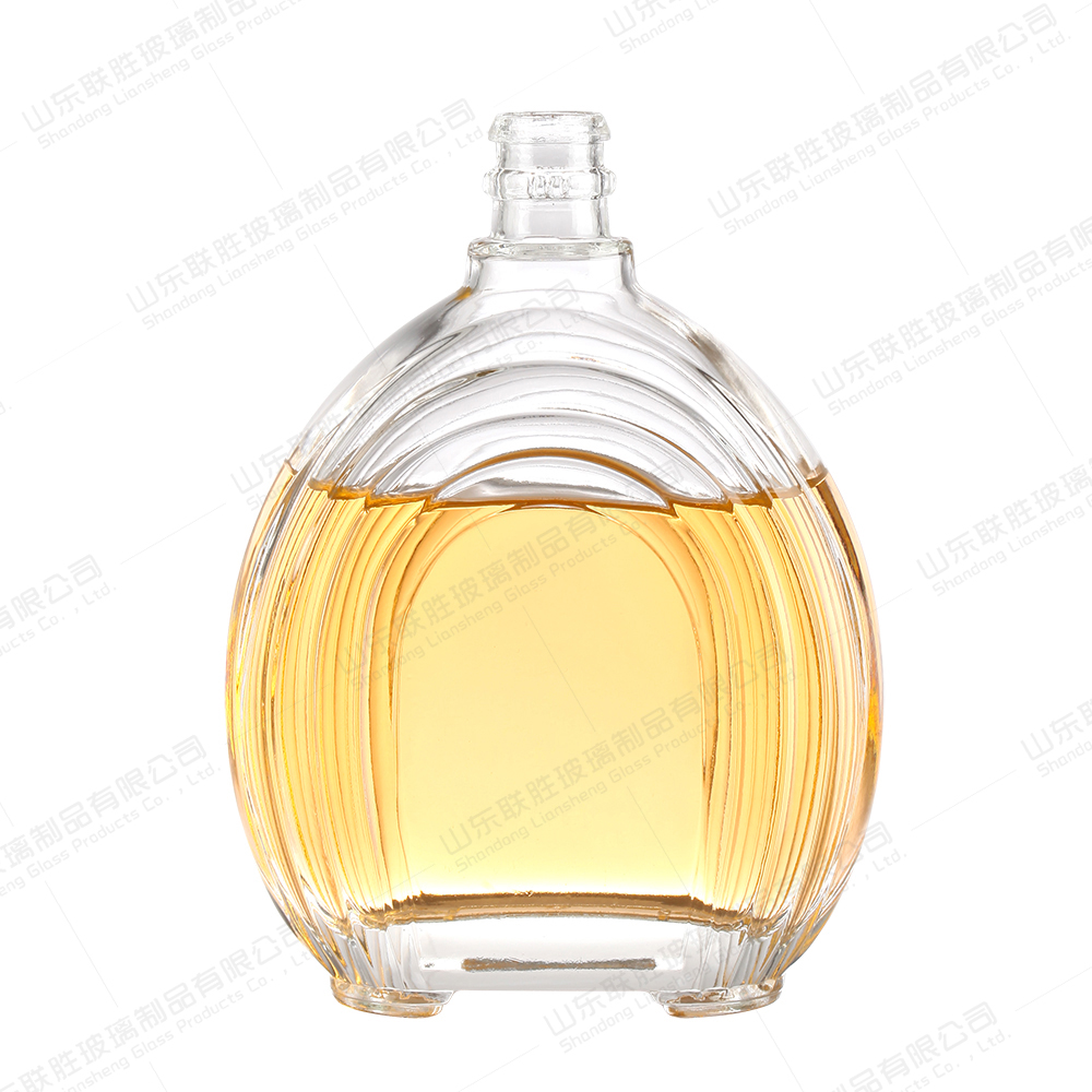 750ml Clear Glass Wine Bottle With Metal Cap Custom Size Accepted for Tequila and Wine