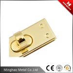 New style gold handbag square turn lock for bag parts,15.4*12.18mm turn lock