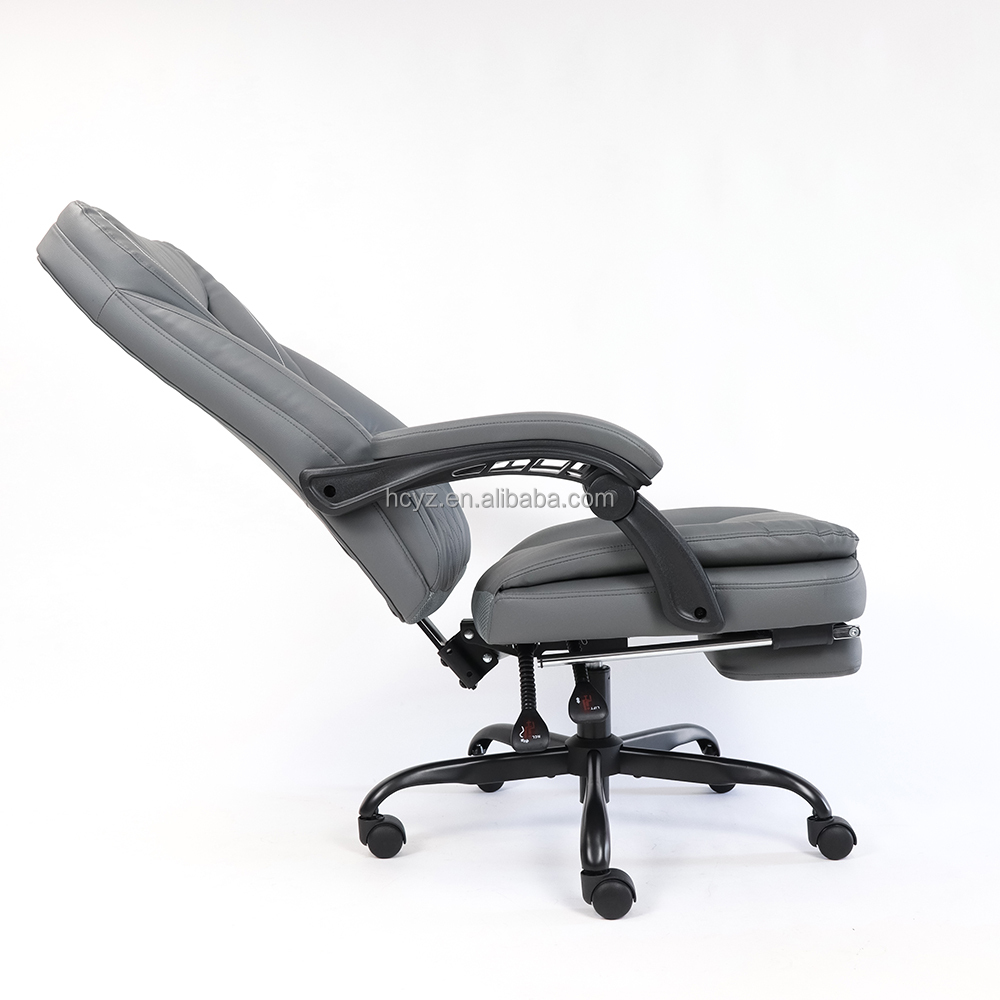 Executive Chair with Footrest Anji Manufactures Comfortable PU Leather Swivel Chair