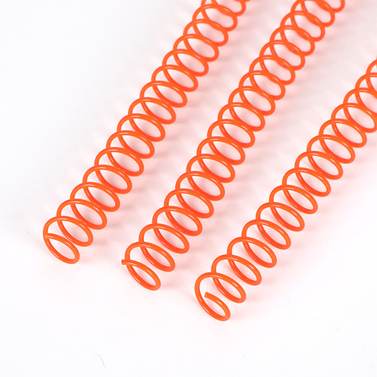 Green 36 Loops PVC Coil Binding Spiral Wires Single Loop Coils For Notebooks