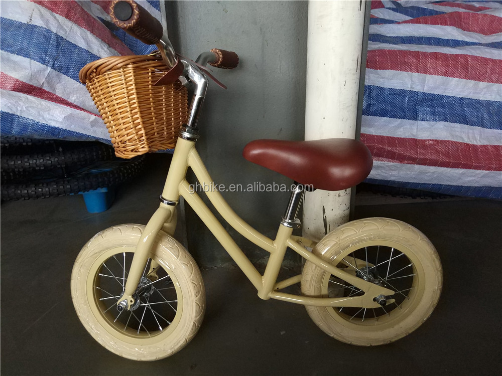 Steel Fork Material Banwood Retro Kids Balance Bike 12 Customize and with 12 Inch